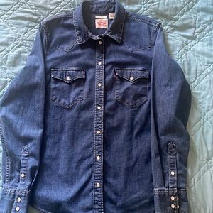 Levi’s Denim Womens Medium Western Shirt